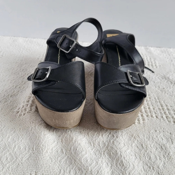 Dolce Vita Strapped Slip On  Suede High Platform Sandal - Picture 4 of 8